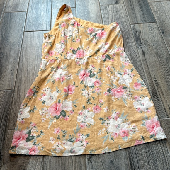 NWT Abercrombie & Fitch one shoulder floral mini dress Size Large Tall - Picture 9 of 12